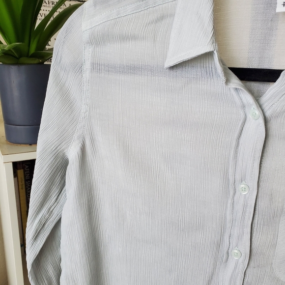 Express Crinkled Button Down Shirt - Picture 4 of 5